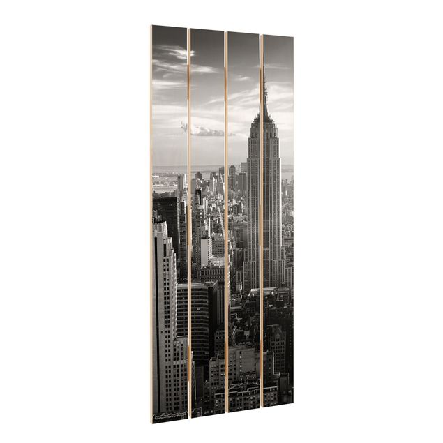 Obraz z drewna - Manhattan Skyline