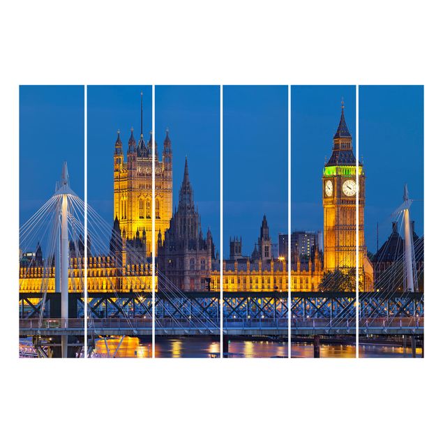 Rainer Mirau obrazy Big Ben i Pałac Westminsterski w Londynie nocą