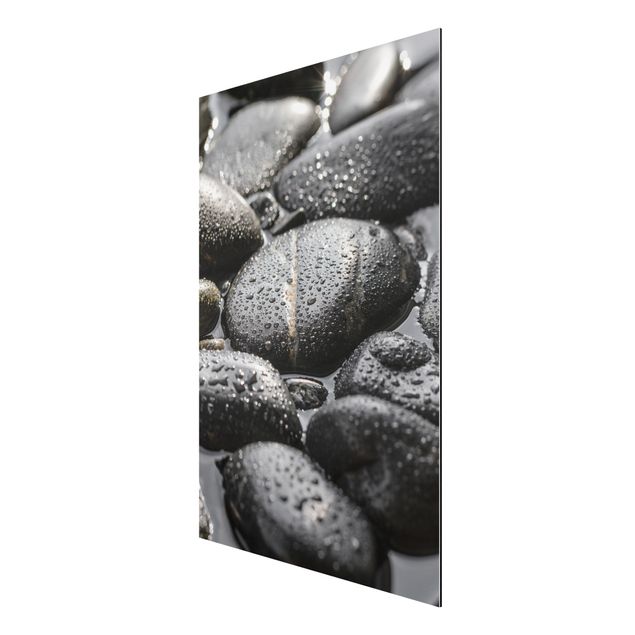 Obrazy nowoczesne Czarne kamienie w wodzie