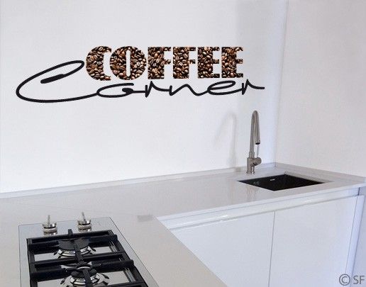 Naklejki na ścianę kawa Nr SF828 Kącik kawowy