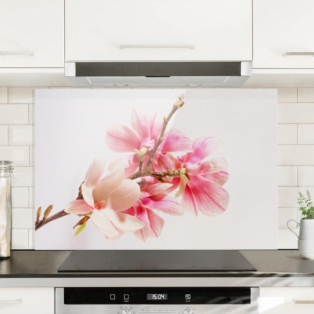 Dekoracja do kuchni Kwiaty magnolii