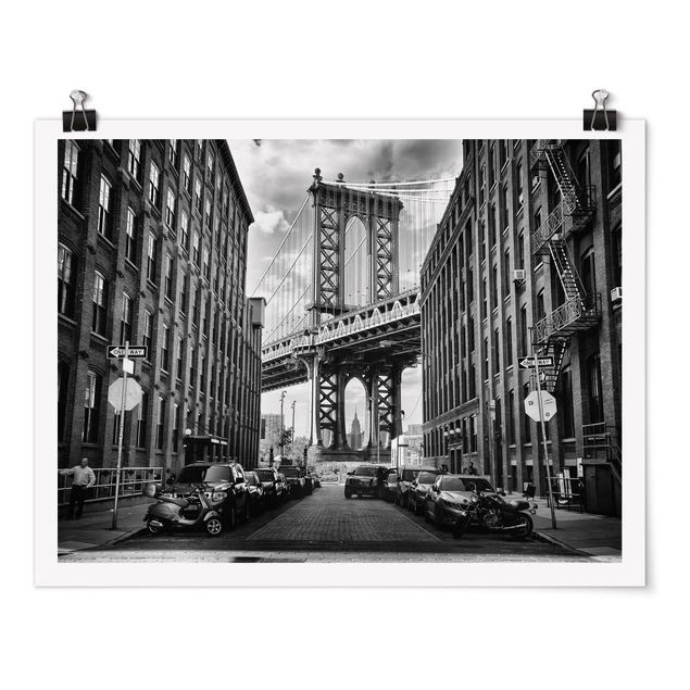 Nowy Jork obrazy Most Manhattan w Ameryce
