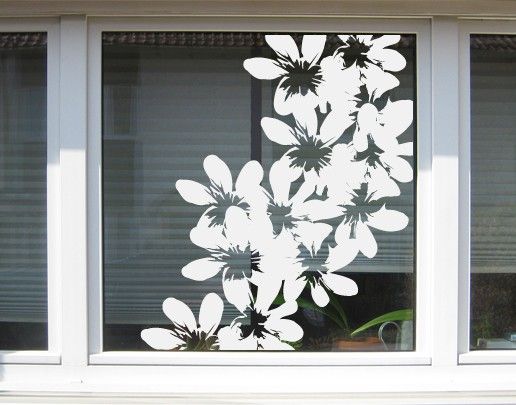 Folia okienna motywy Nr UL11 Kwiaty