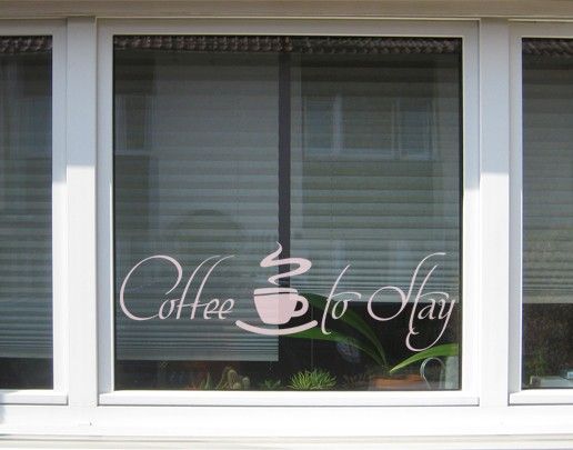 Folia okienna motywy Nr UL419 Kawa na pobyt 2