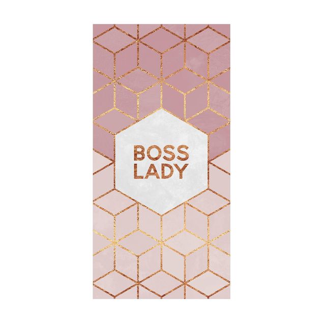 nowoczesny dywan Boss Lady Hexagons Pink