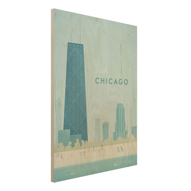 Dekoracja do kuchni Plakat podróżniczy - Chicago