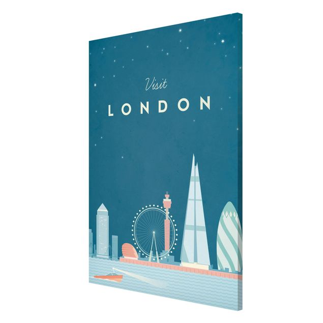 Obraz vintage Plakat podróżniczy - Londyn