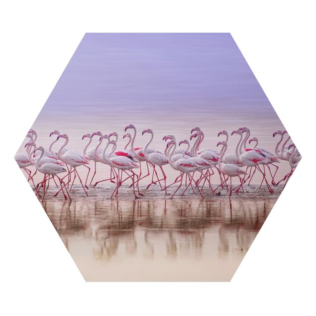 Różowy obraz Przyjęcie pod Flamingo
