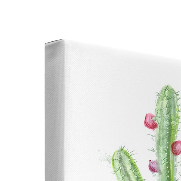 Obrazy motywy kwiatowe Zestaw kaktusów z wersetami biblijnymi I