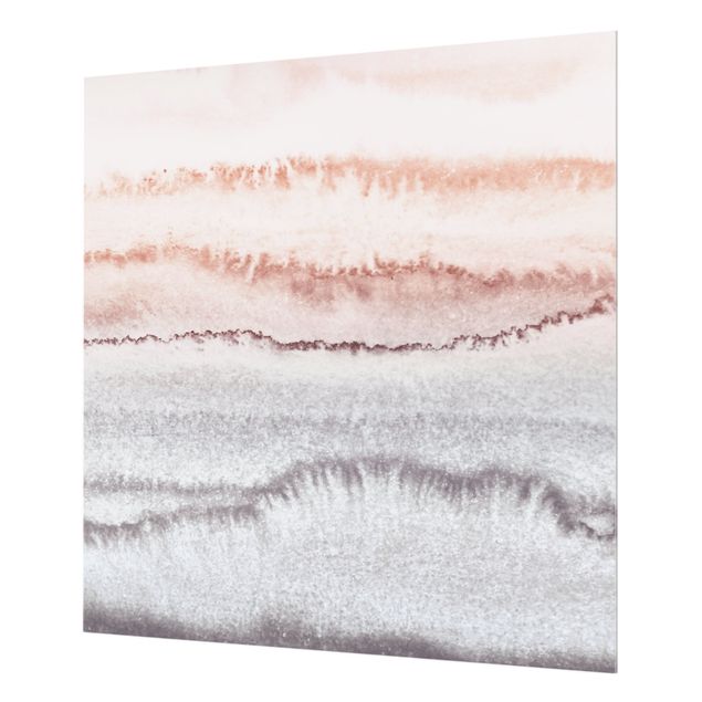 Panel szklany do kuchni - Gra w kolory Dźwięk morza we mgle