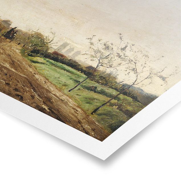 Obrazy na ścianę krajobrazy Otto Modersohn - Poranny pejzaż z powozem