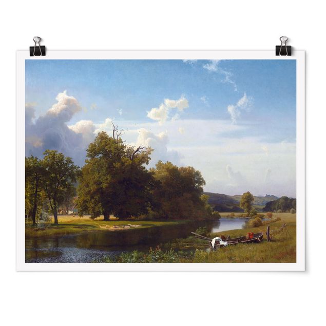 Romantyzm obrazy Albert Bierstadt - Krajobraz rzeczny