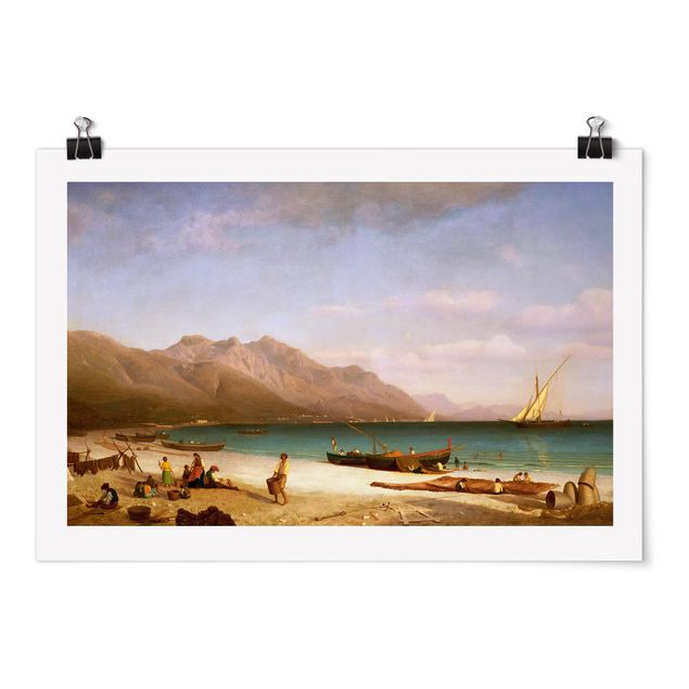 Obrazy nowoczesny Albert Bierstadt - Zatoka Salerno