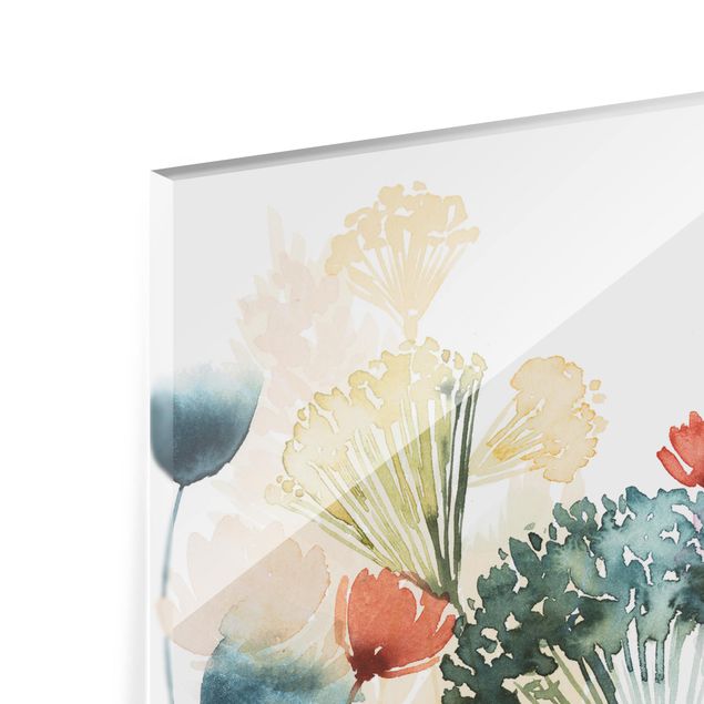 Panel szklany do kuchni - Dzikimi kwiatami w lecie I