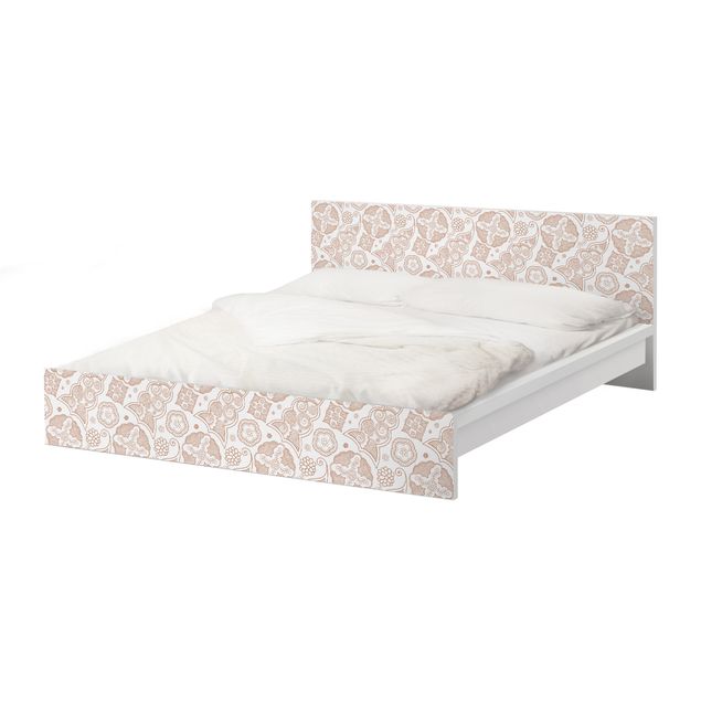 Okleina meblowa IKEA - Malm łóżko 160x200cm - Grafika henny