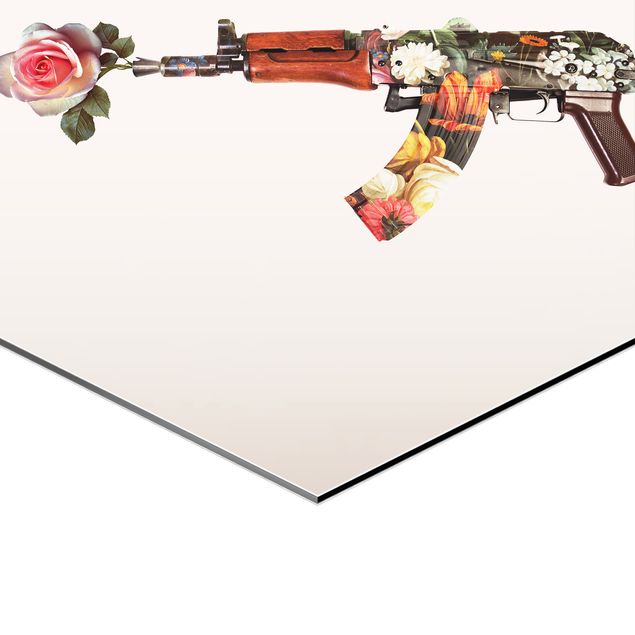 Jonas Loose obrazy Pistolety z bukietem kwiatów