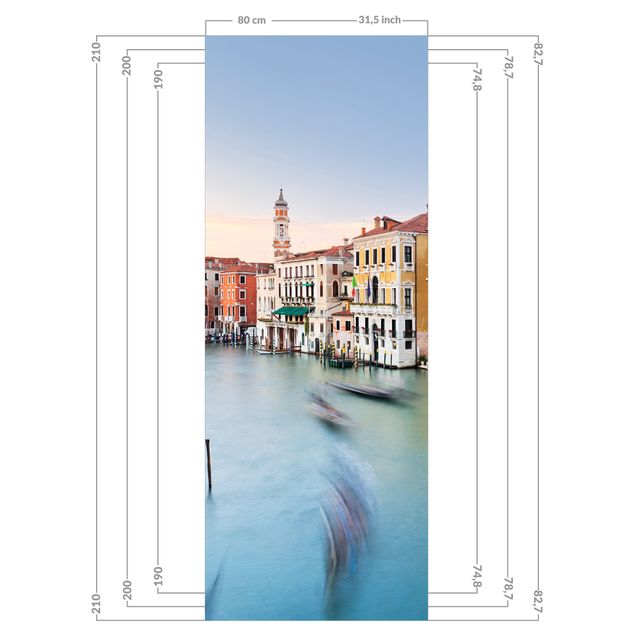 Tylna ścianka prysznicowa - Grand Canal View From The Rialto Bridge Venice