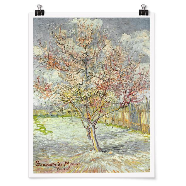 Obrazy nowoczesne Vincent van Gogh - Kwitnące drzewa brzoskwiniowe