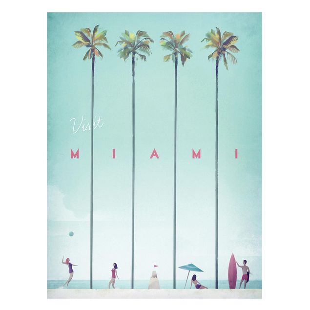 Nowoczesne obrazy do salonu Plakat podróżniczy - Miami