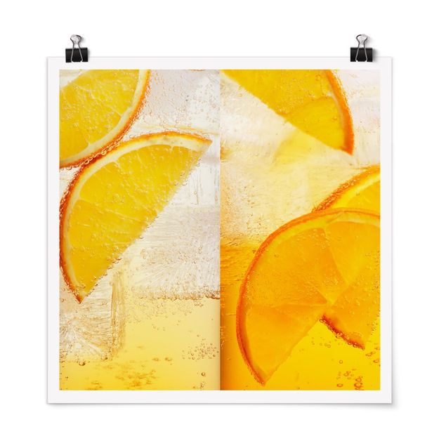 Obrazy nowoczesny Pomarańcza na lodzie