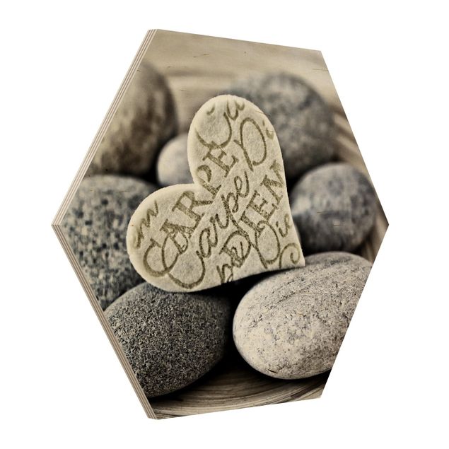 Miłość obrazy Carpe Diem Serce z kamieniami