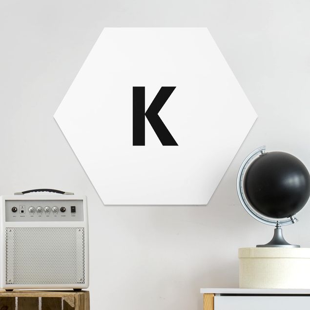 Dekoracja do kuchni Biała litera K
