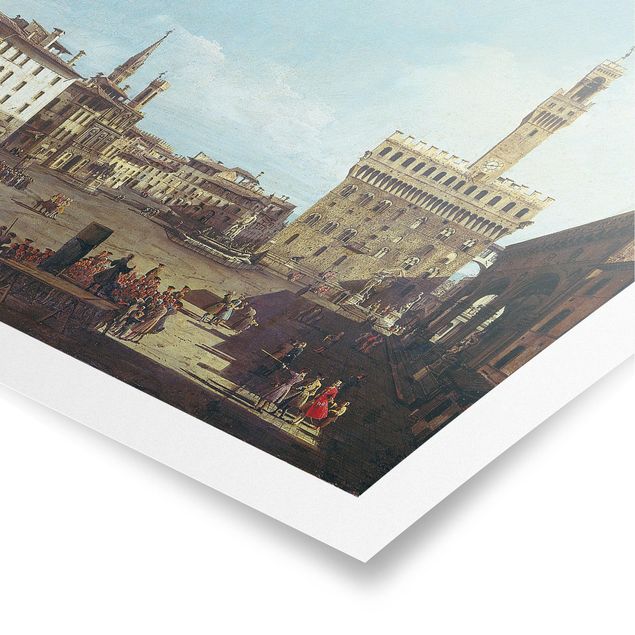 Obrazy nowoczesne Bernardo Bellotto - Piazza della Signoria