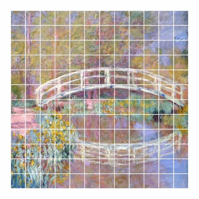 Naklejki na kafelki Claude Monet - Most Moneta w ogrodzie