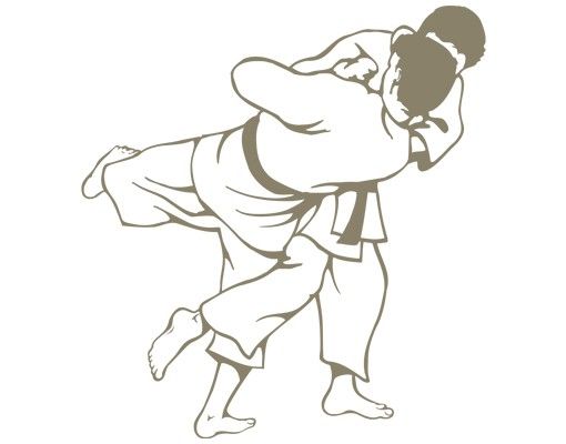 Naklejki na ścianę sport Nr IS56 Judoka