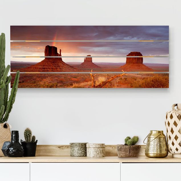 Dekoracja do kuchni Monument Valley o zachodzie słońca