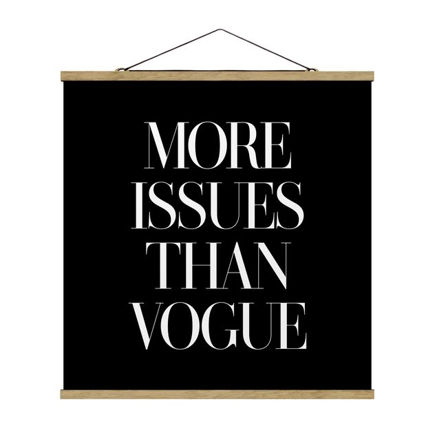 Obrazy z napisami Więcej problemów niż Vogue