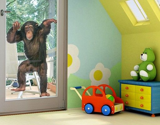 Folia okienna do sypialni Zadowolona małpa