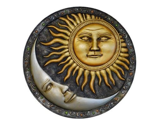 Naklejka na ścianę - Nr 459 Słońce i Księżyc
