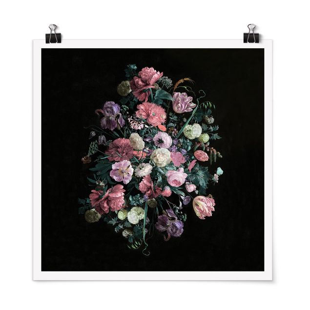Nowoczesne obrazy Jan Davidsz de Heem - Bukiet ciemnych kwiatów