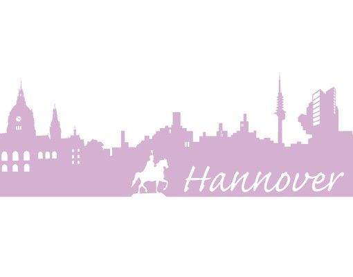 Naklejki na ścianę nazwy miast Nr FB29 Hanover Skyline I