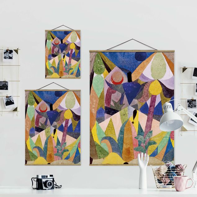 Obraz kolorowy Paul Klee - Łagodny pejzaż tropikalny
