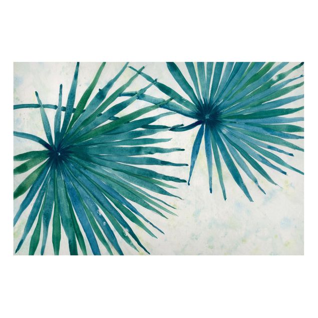 Obrazy do salonu nowoczesne Tropikalne liście palmy zbliżenie