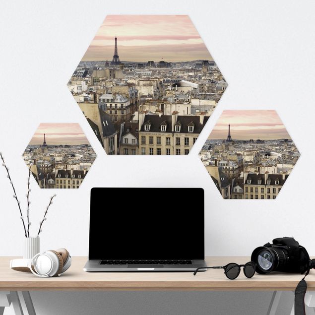Obraz heksagonalny z Forex - Paryż z bliska i osobiście