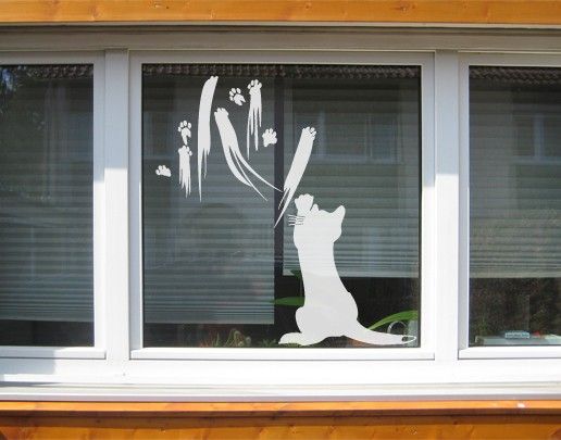 Folia okienna motywy Nr UL633 Cat Art