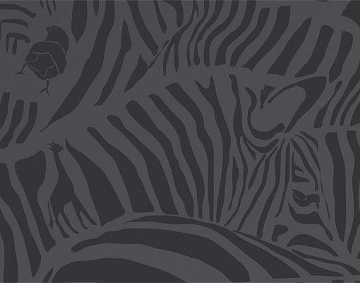 Naklejka na płytki - Nr DS3 Zebra Stripe Czarny