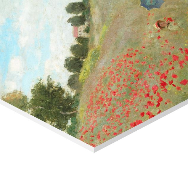 Zielony obraz Claude Monet - Pole maków w pobliżu Argenteuil