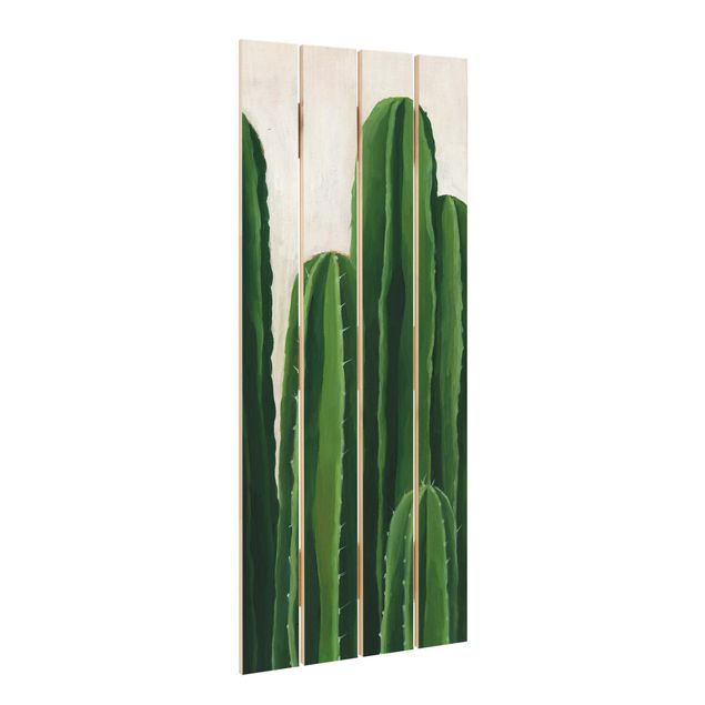 Obraz z drewna - Ulubione rośliny - Kaktus