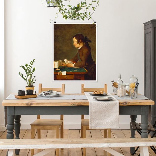 Nowoczesne obrazy do salonu Jean-Baptiste Siméon Chardin - Młoda dziewczyna