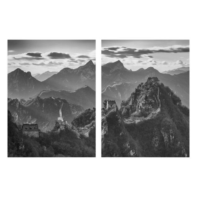 Obrazki czarno białe Wielki Mur Chiński II