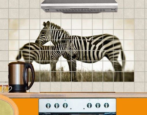 Dekoracja do kuchni Para zebr