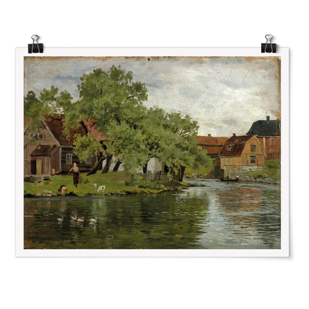 Nowoczesne obrazy Edvard Munch - Rzeka Akerselven