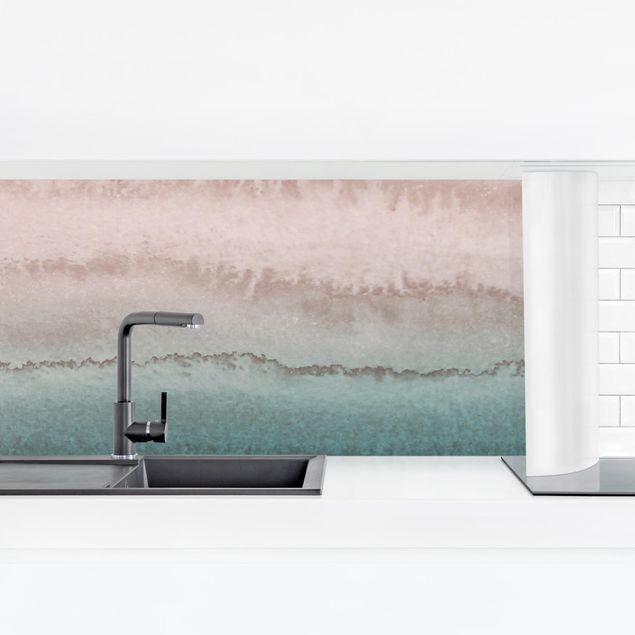 Panel ścienny do kuchni - Gra w kolory Dźwięk oceanu