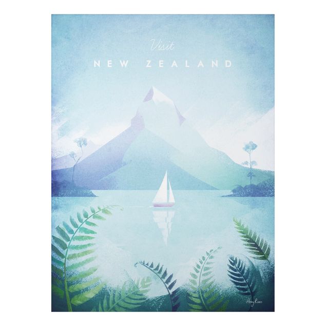 Dekoracja do kuchni Plakat podróżniczy - Nowa Zelandia