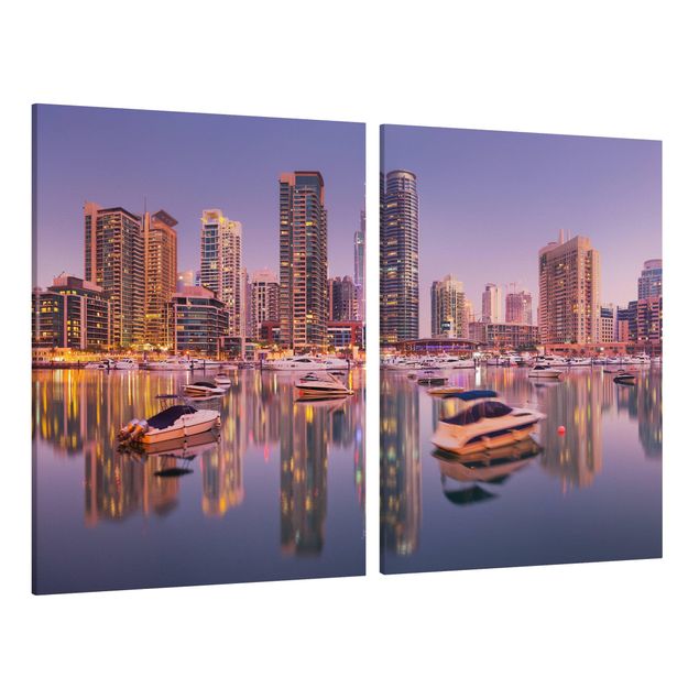Obrazy nowoczesne Dubai Skyline and Marina