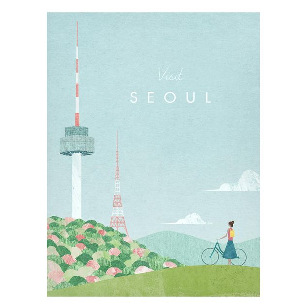 Dekoracja do kuchni Plakat podróżniczy - Seul